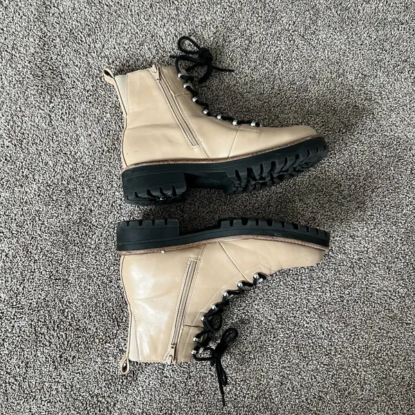 a new day Tan Lace-Up Ankle Boots - Image 5