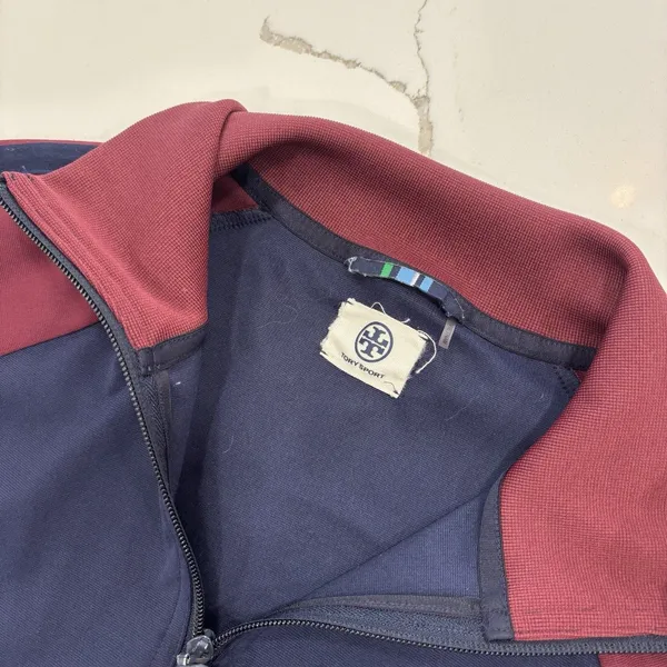 Tory Burch Jacket Womens Size Large Track Jacket Red Blue Tory Sport - Image 4