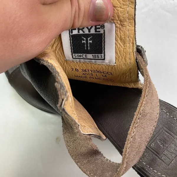 Frye Izzy Artisan Slingback Heeled Sandals Size‎ 7 - Image 6
