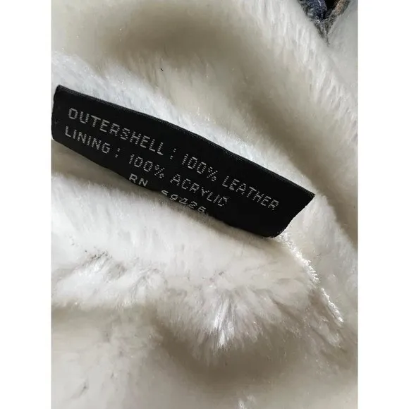 Vintage Wilsons Leather Suede & Faux Shearling Coat Penny Lane Y2K Tan M - Image 6