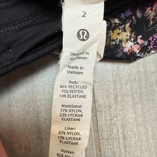 Lululemon Pace Rival Mid-Rise Skirt Floral Spray Multi Size 2 EUC W8A95R - Image 5