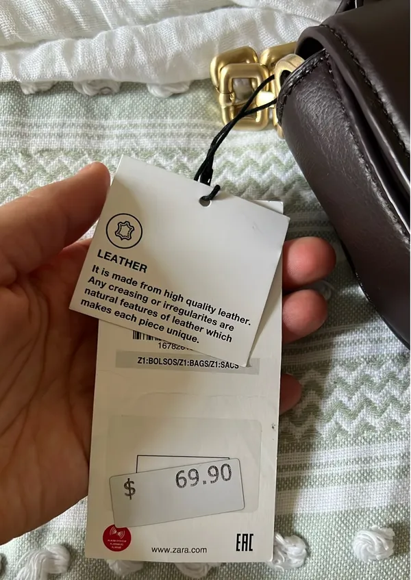 ZARA Leather Purse Crossbody - Image 8