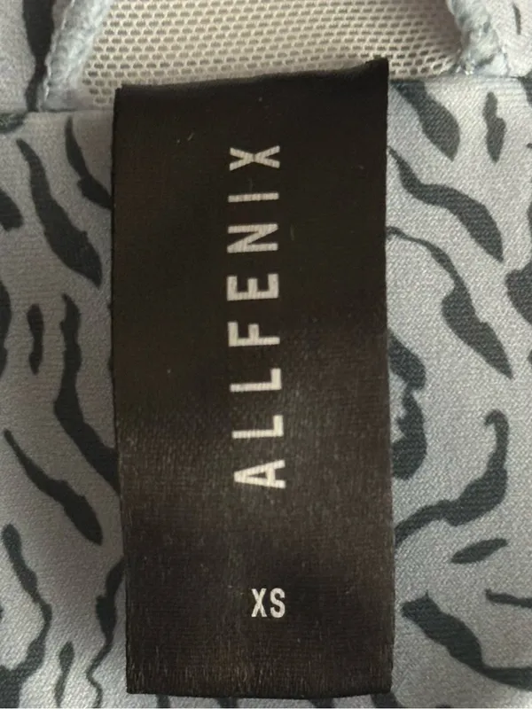 ALLFENIX Snake Print Sports Bra Adjustable Straps Black Gray White XS - Image 5