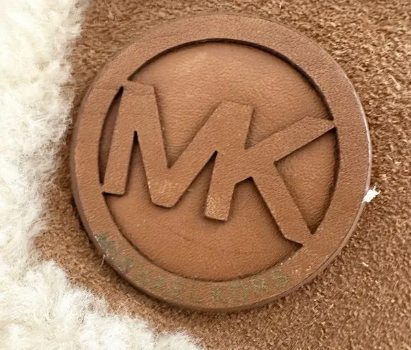 Michael Kors Winter Tall Suede Boots Walnut - size 9 sheep fur - Image 2