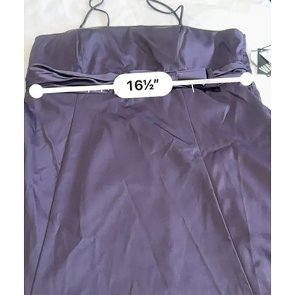 Vintage 80s Madison Leigh Eggplant Purple Sleeveless Dress Size 14 NWT Deadstock - Image 7