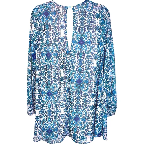 SHOW ME YOUR‎ MUMU Santorini Splash MICHELLE TUNIC Boho Mini Dress Small - Image 3