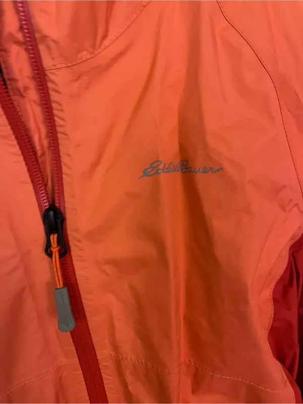 Eddie Bauer women's hooded jacket orange and dark red size XS small - Image 3