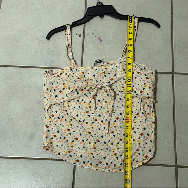Madewell Women Cream‎ Beige Multicolor Camisole Top size 4 - Image 6