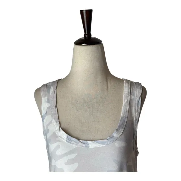 Z Supply Dress Women Medium Gray Camo Avery‎ Tank Mini NWT Athleisure Gorpcore - Image 4