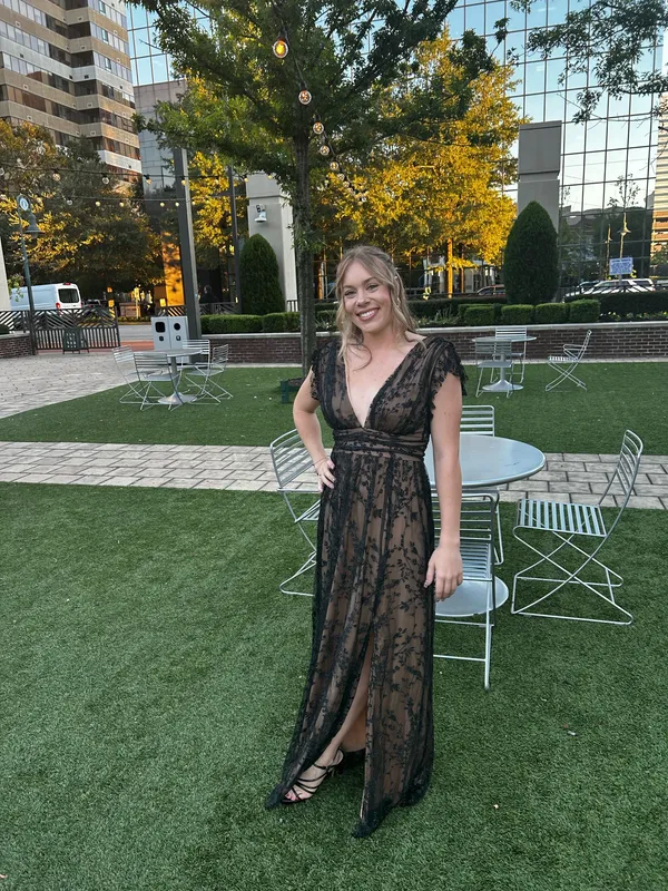 Baltic Born Black/nude sequin dress - Image 3