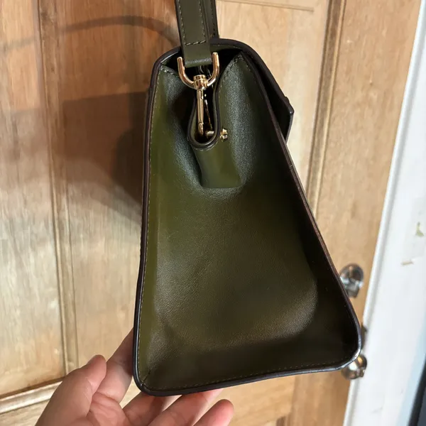 Michael kors Whitney Medium Leather‎ Satchel green crossbody - Image 3