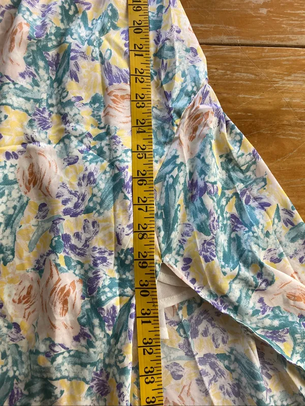 Astr The Label Gaia Floral Midi Flowy Strappy Sleeveless Slit Lined Dress XS - Image 7