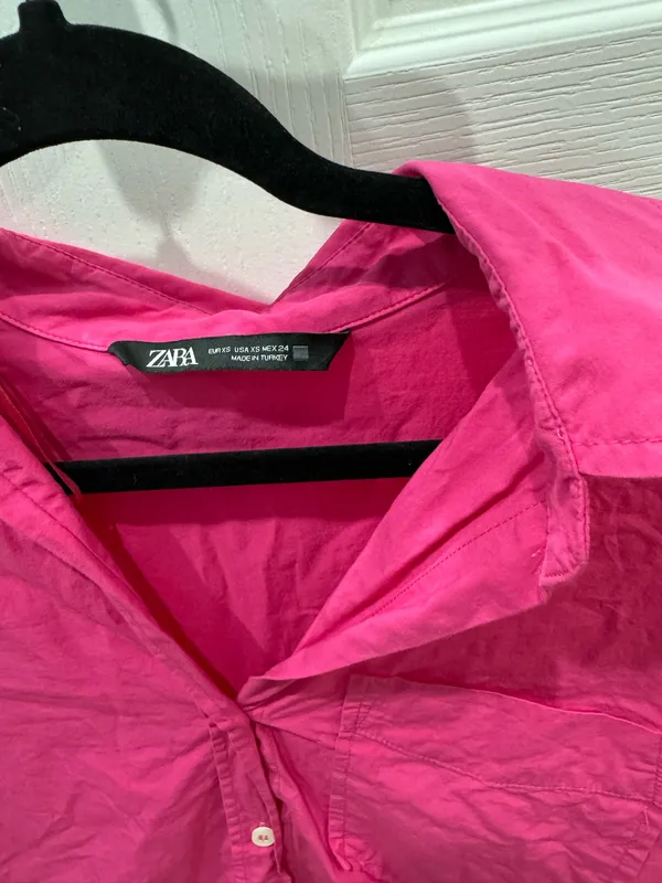 ZARA Pink Button Down Shirt - Image 2
