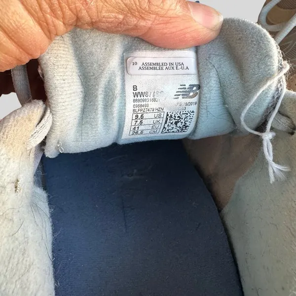 New Balance Women's Abzorb Sneakers WW877SB Size 9.5 Gray Suede/Mesh Athletic - Image 7