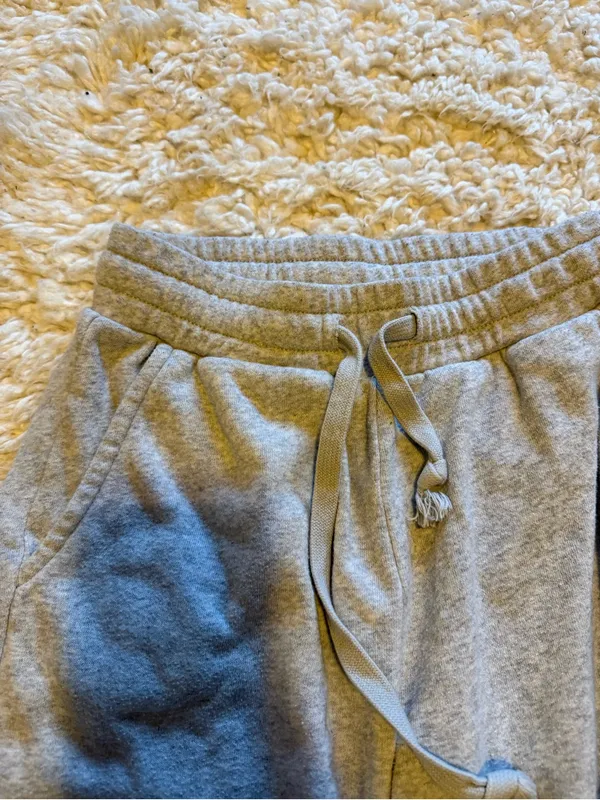 American Eagle Light Gray Wide Leg Sweatpants - Image 2