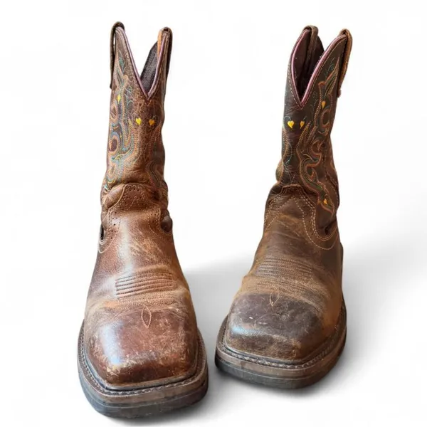 Justin Original Work boots Women’s 7B WKL4664 CompToe Western EH Rated Leather - Image 7