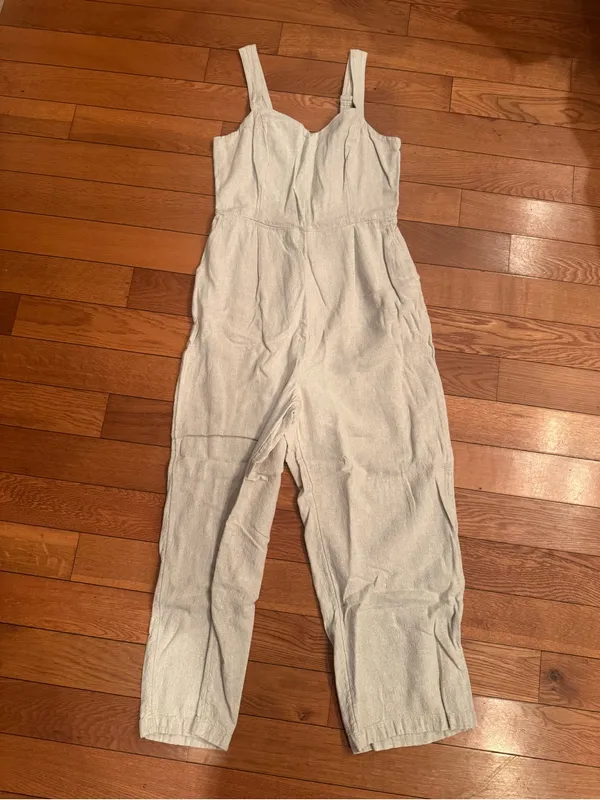 Old Navy Wide Leg Linen‑Blend Jumpsuit – Size M Like New - Image 2