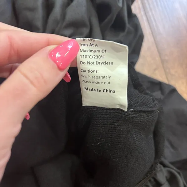 Commense Size M Midi Dress Black Sleeveless Bubble Hem Minimalist Cocktail - Image 6