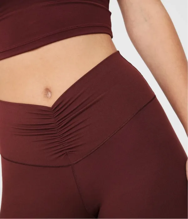 Burgundy Aerie Leggings - Image 2