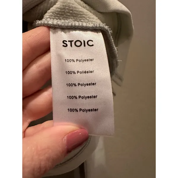Stoic Double Knit Mock Sweatshirt Cropped Size Large Athleisure Outdoors‎ Active - Image 6