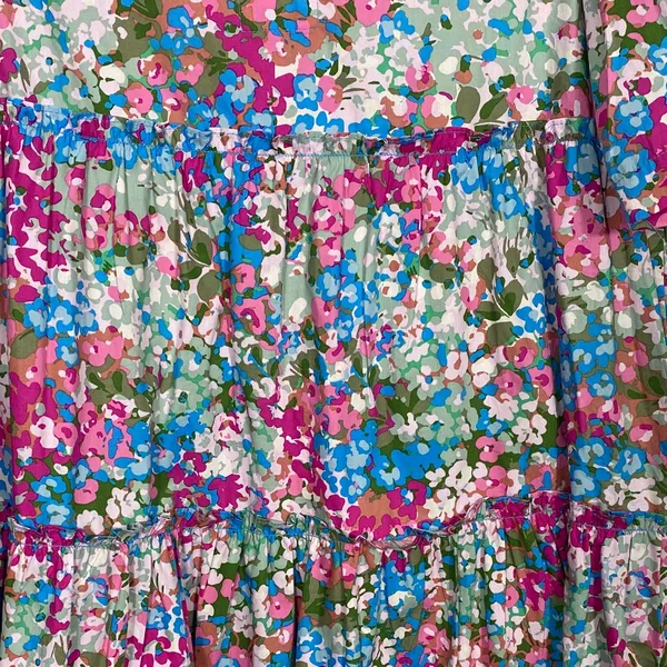 Sugarlips Vibrant Floral Mini Dress Size XS 100% Cotton - Image 9
