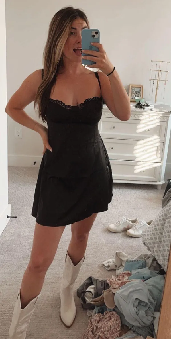 black slip dress Size M - Image 2