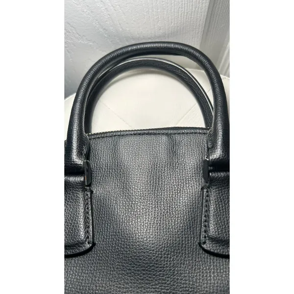 Kate Spade Black Pebbled Leather Dome Satchel Crossbody Bag Capsule‎ Purse - Image 5