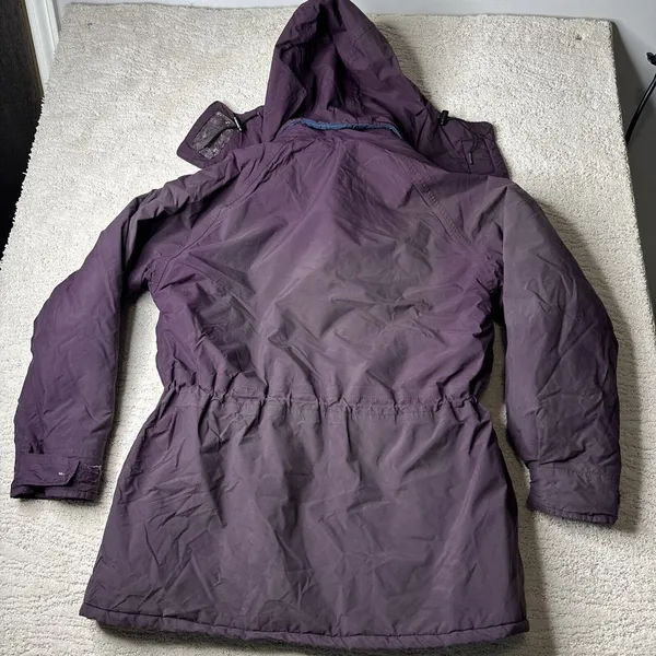 Women's Vintage L.L.‎ Bean Small Parka Winter Coat Thinsulate Hooded - Image 7