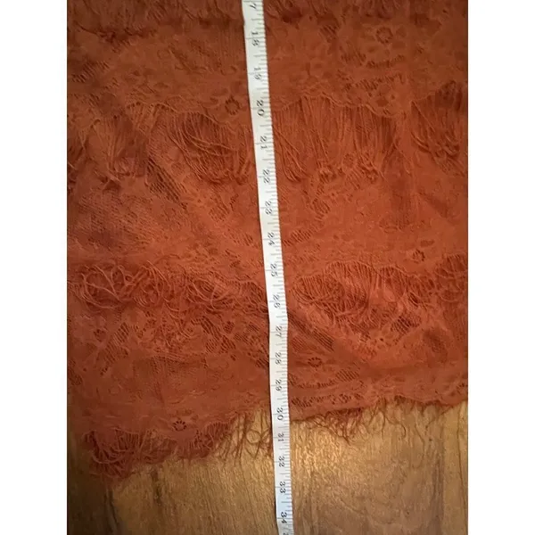 ‎Lush womens rust layered fringe dress XS - Image 11