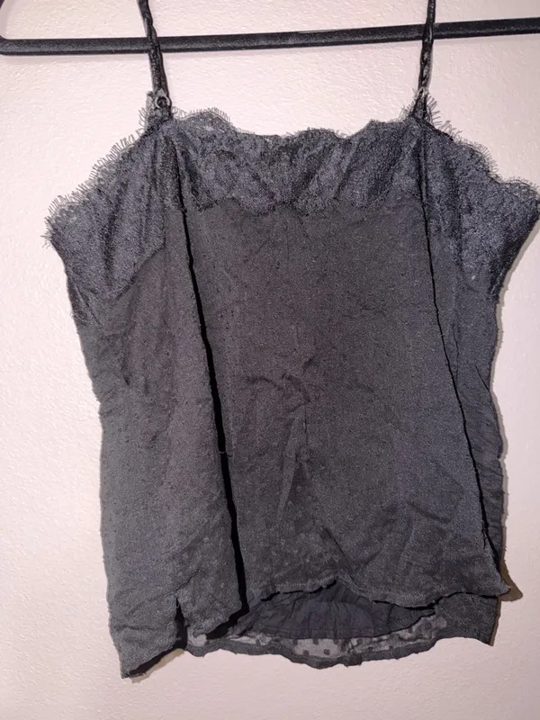 Abercrombie & Fitch Black Lace-Trim Camisole - Image 5