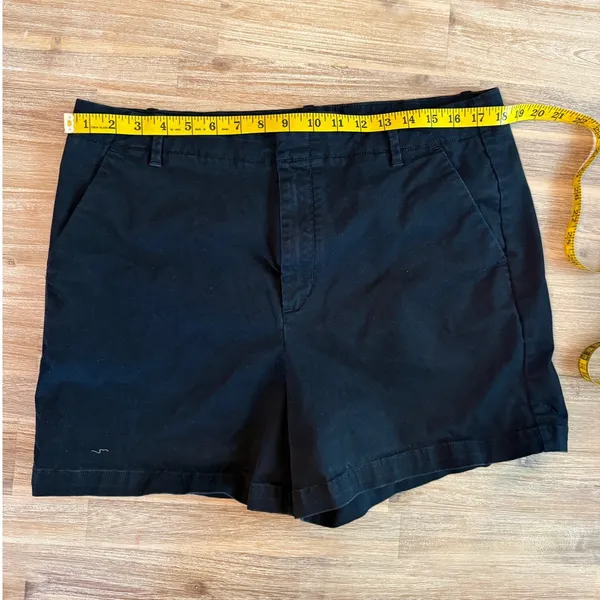 Banana Republic Black Chino Shorts Size 14 Cotton 90s Style XL Transitional - Image 6