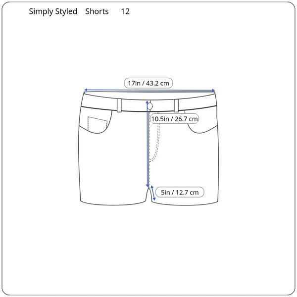 Simply‎ Styled Womens Chino Shorts Size 12 Cuffed Classic Summer Beachy Travel - Image 10