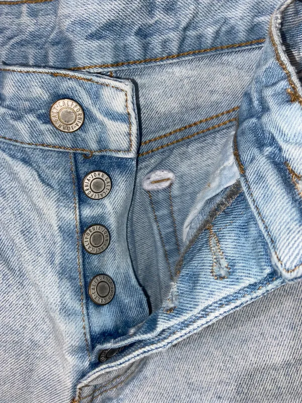 Brandy Melville Light Wash Denim Jeans - Image 3