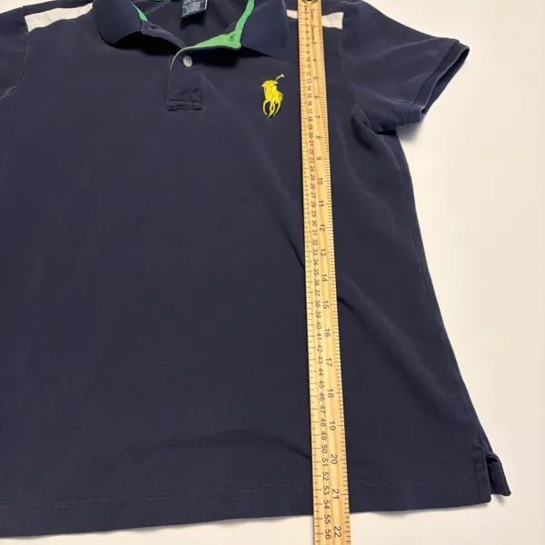Ralph Lauren Polo Shirt Womens L Navy US Open Big Pony Short Sleeve Cotton - Image 6