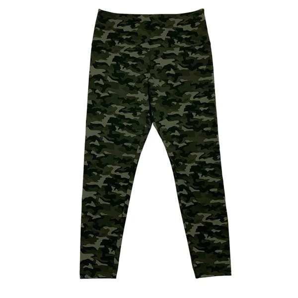 Casablanca Marrakech Leggings Medium Green Camo Stretch Boho Streetwear - Image 2