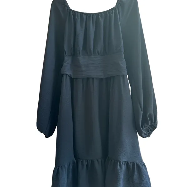 Elegant‎ Navy Blue Dress - Image 6