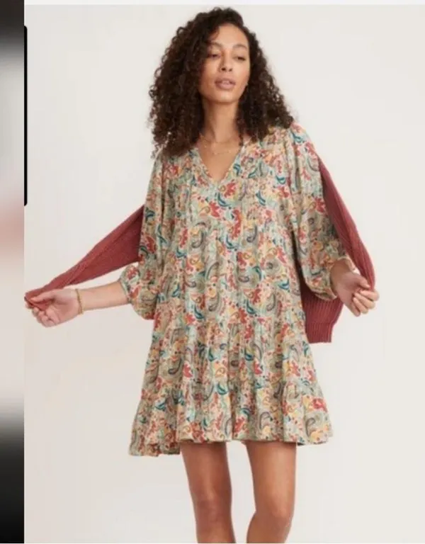 Marine Layer scarlett cotton multicolor dress - Image 3
