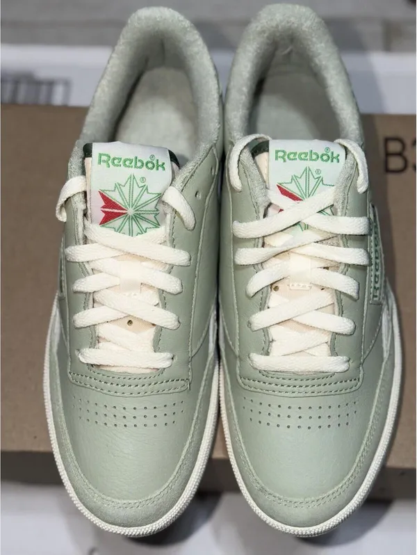 Size 9 US Women’s Reebok Club C Revenge Vintage Tennis Shoes Sneakers Green Chalk - Image 6