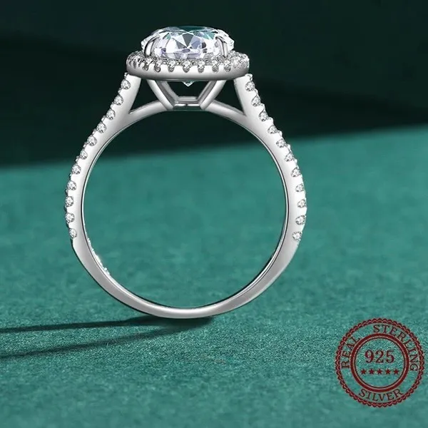 Sterling Silver SIZE 5 925 Round Sparkling AAAAA CZ Ring - Image 5
