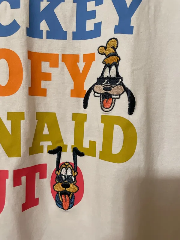 NWT! Disney Mickey & Friends Adult Disney Family T-shirt Embroidered Size XL - Image 3