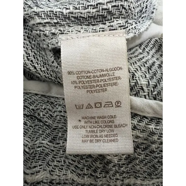 Free People Cotton Blend Light Weight‎ Gray Striped Cropped Pants Size 0 - Image 6