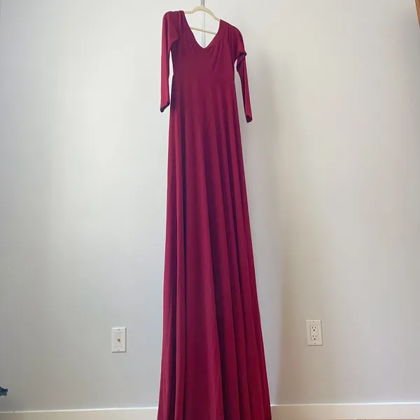 Witchy Burgundy sz S Maxi Oversized Dress Goth Moody Feminine Whimsigoth‎ Witchy - Image 8