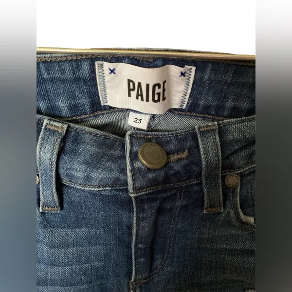 PAIGE Verdugo ultra Skinny distressed jeans size 23 - Image 5