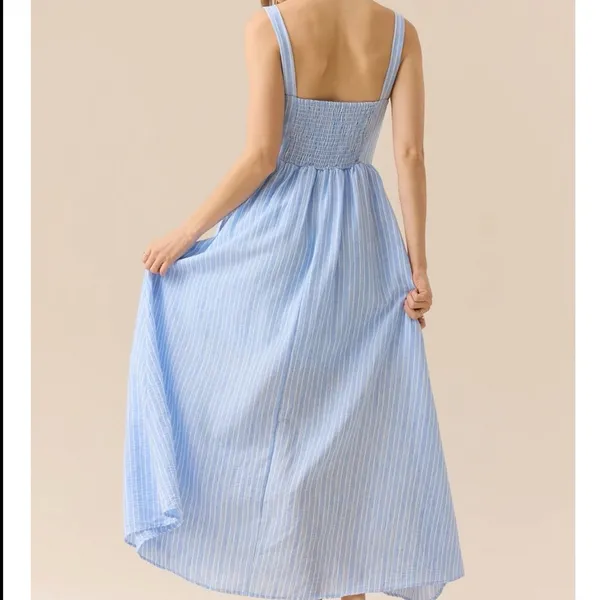 NEW Altar’d State Blue Striped Maxi Dress Size XL NWT - Image 5