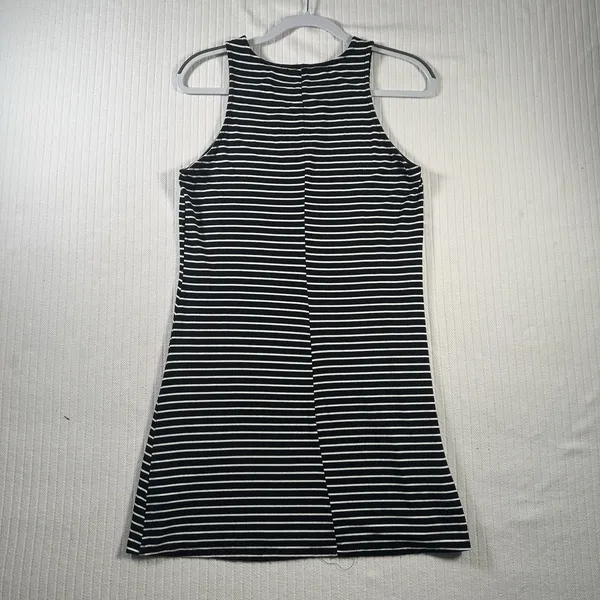 Aeropostale Women’s Size Large Black White Striped Sleeveless Mini Dress - Image 6
