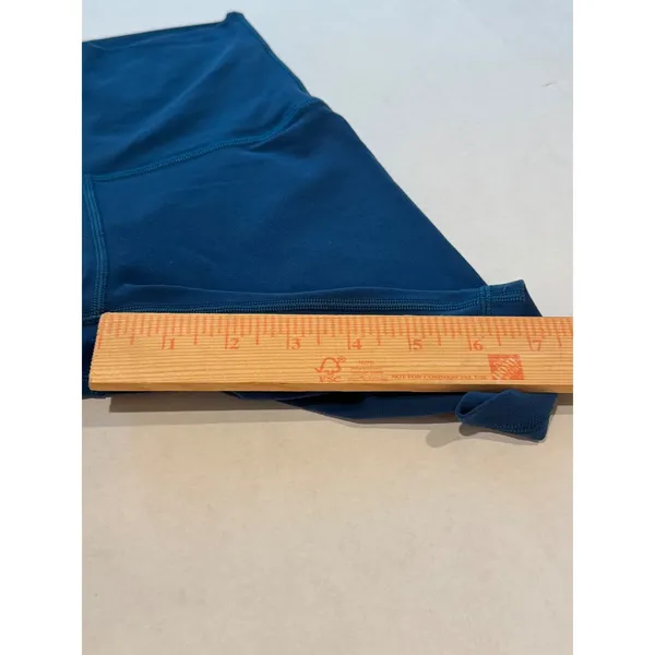 Lululemon Align Biker Shorts Womens 0 Teal Blue Nulu High Rise 6" Inseam Yoga - Image 7