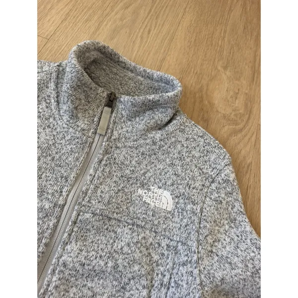 The North Face Women’s Maggy Full Zip Fleece Sweater Jacket LightGray Size Small - Image 4