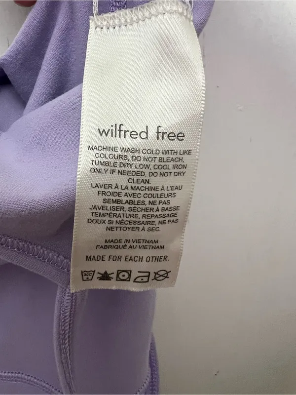 Wilfred Free Aritzia Divinity Jumpsuit Lilac Purple Spaghetti Strap Unitard XL - Image 15