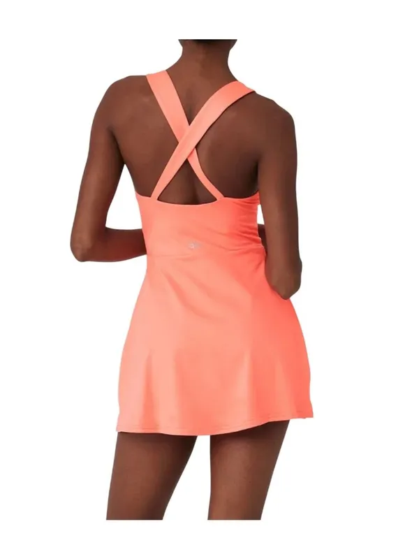 Alo Yoga Alosoft Showcase Dress Size XXS Candy Orange Activewear - Image 2