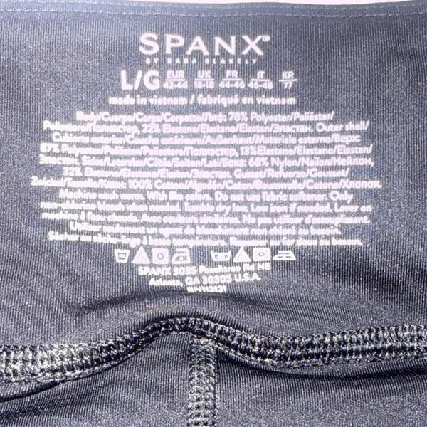 Spanx Black Athletic Running Gym Flowy‎ Short w/ Slimming Bike Shorts Size Large - Image 5